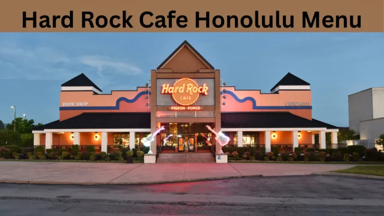 Hard Rock Cafe Honolulu Menu