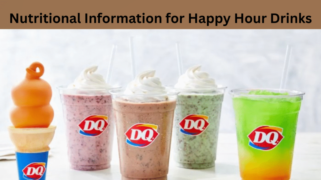 Nutritional Information for Happy Hour Drinks