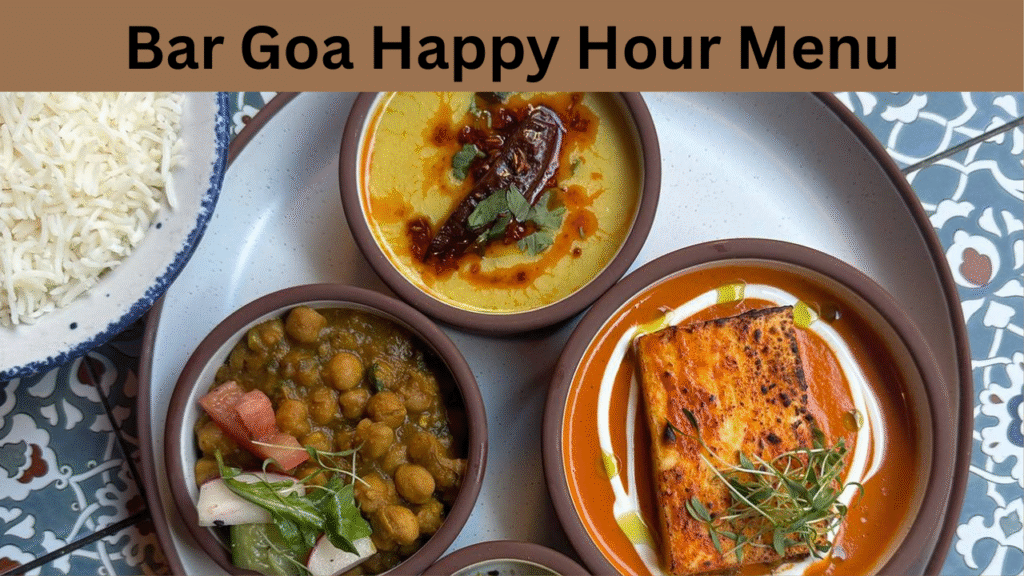Bar Goa Happy Hour Menu