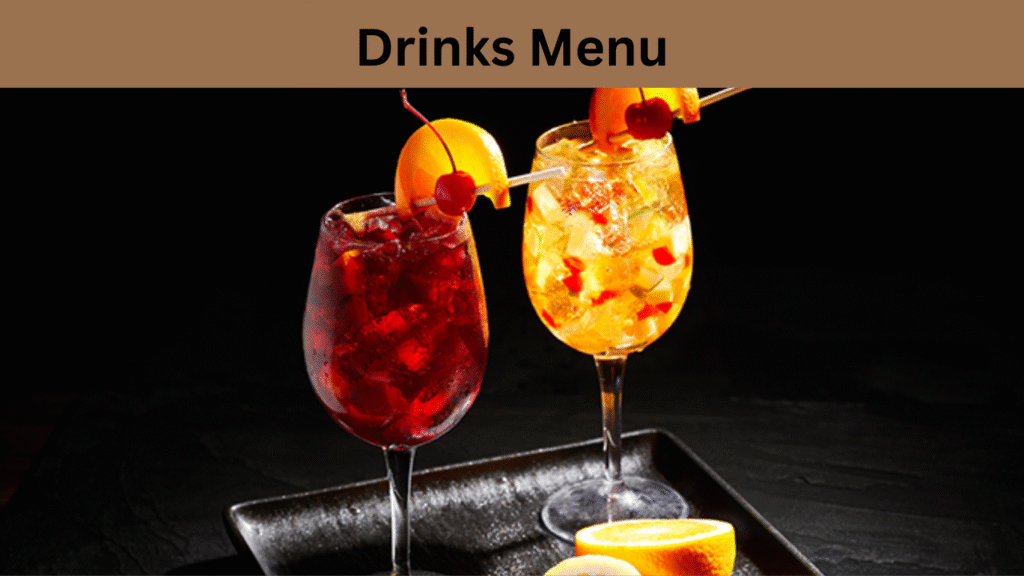 Drinks Menu