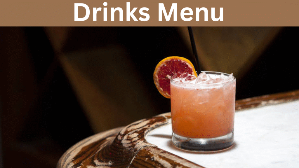 Drinks Menu 