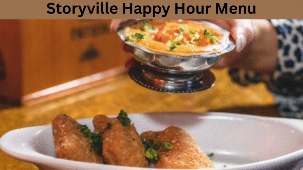 Storyville Happy Hour Menu