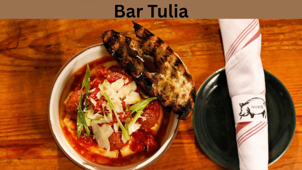 Bar Tulia (Thurs–Sat 4–8 PM)