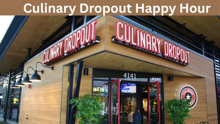 Culinary Dropout Happy Hour