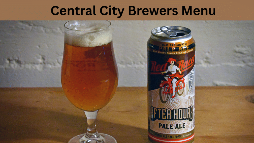 Central City Brewers Menu