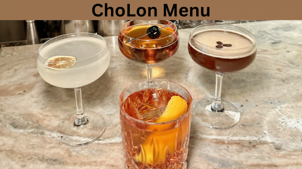 ChoLon Menu