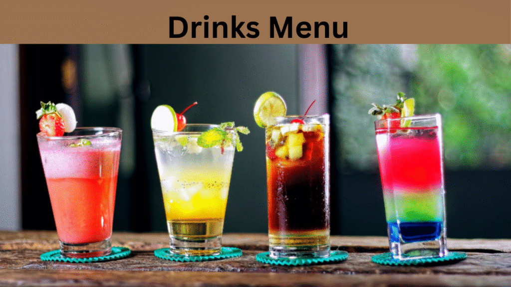 Drinks Menu