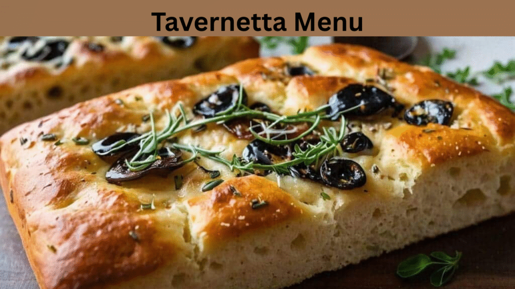 Tavernetta Menu